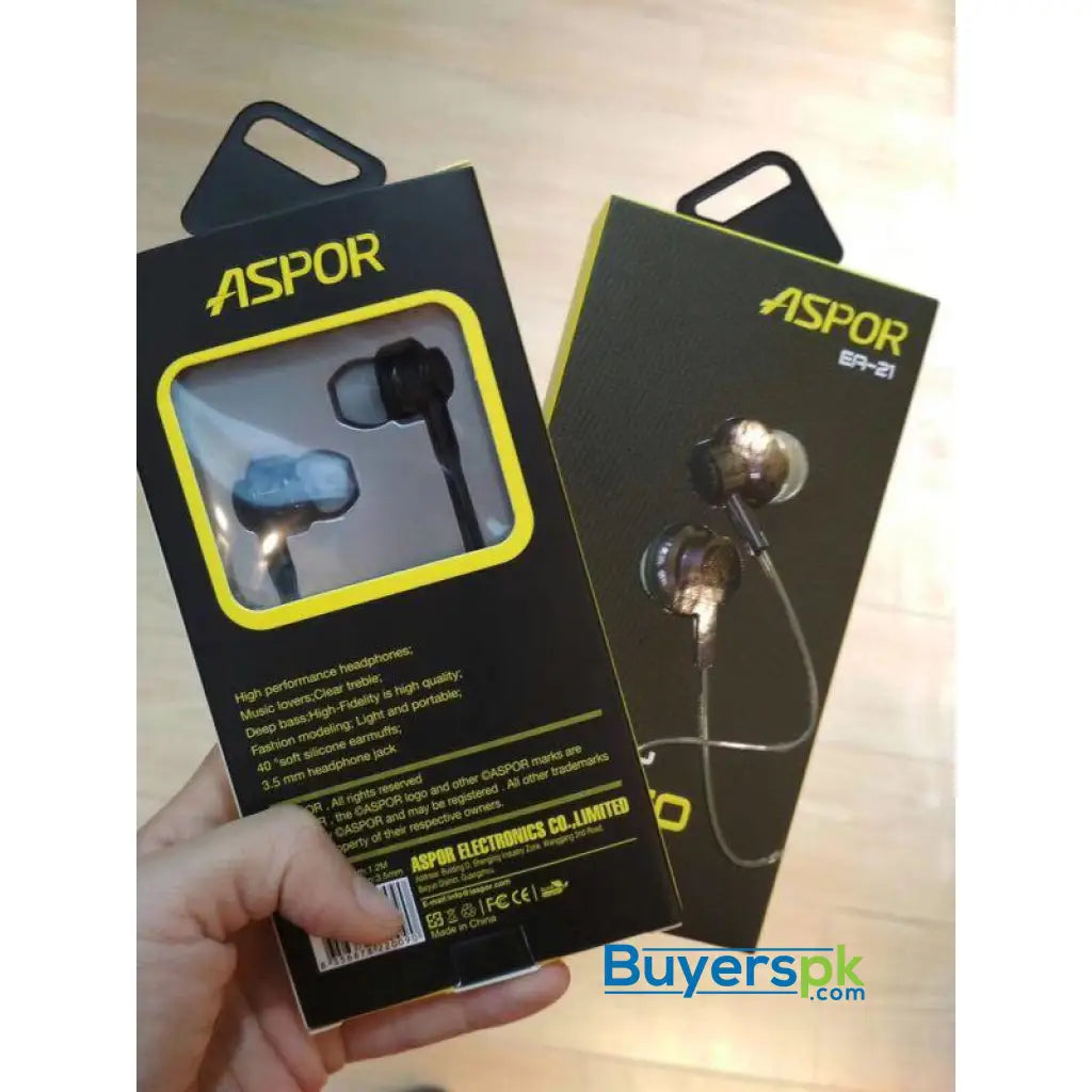 ASPOR HIGH FIDELITY STEREO HAND FREE EA21 - headset ASPOR HIGH FIDELITY STEREO HAND FREE EA21 - headset